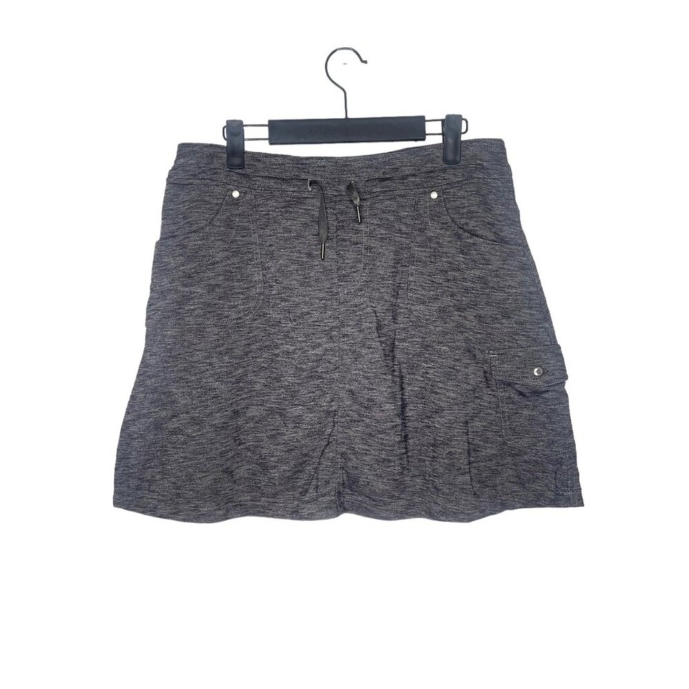 Kuhl Mova Skort Womens Medium Dark Heather Grey Active Hiking Skirt Pocketed